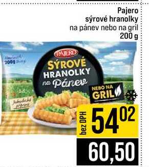 Pajero sýrové hranolky na pánev nebo na gril 200 g