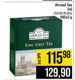 Ahmad Tea čaj různé druhy 100x2 g