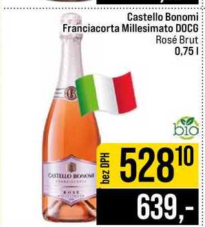 Castello Bonomi Franciacorta Millesimato DOCG Rosé Brut 0,75l