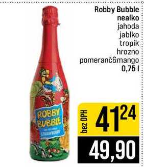 Robby Bubble nealko jahoda jablko tropik hrozno pomeranč&mango 0,75l