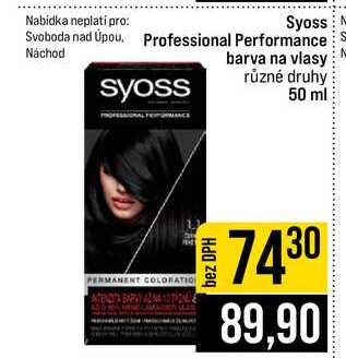 Syoss Professional Performance barva na vlasy různé druhy 50 ml