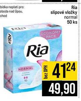 Ria slipové vložky normal 50 ks