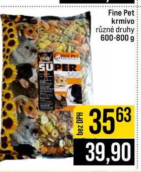 Fine Pet krmivo různé druhy 600-800 g