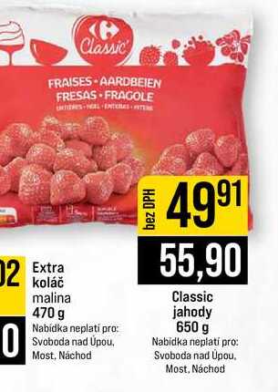 Classic jahody 650 g