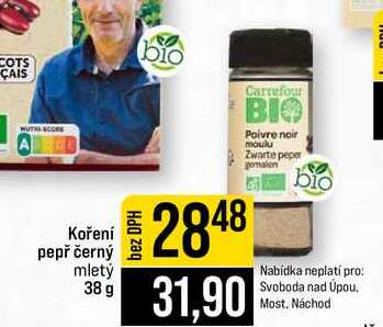 Koření pepř černý mletý 38 g 