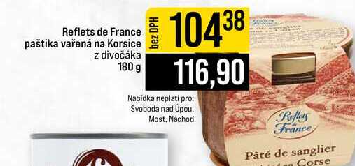 Reflets de France paštika vařená na Korsice z divočáka 180 g 