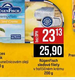 RügenFisch sledové filety v hořčičném krému 200 g