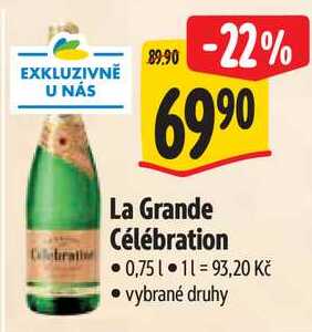 La Grande Célébration, 0,75 l