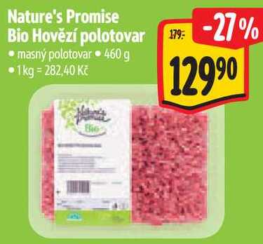 Nature's Promise Bio Hovězí polotovar, 460 g