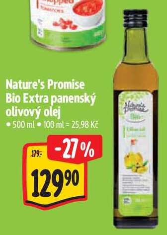 Nature's Promise Bio Extra panenský olivový olej, 500 ml