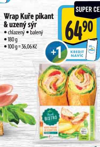 Wrap Kuře pikant & uzený sýr, 180 g