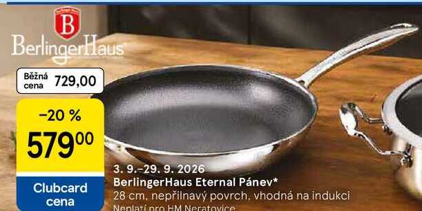 Berlinger Haus Eternal Pánev, 28 cm. nepřilnavý povrch, vhodná na indukci 