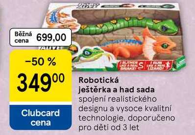 Robotická ještěrka a had sada, spojení realistického designu a vysoce kvalitní technologie