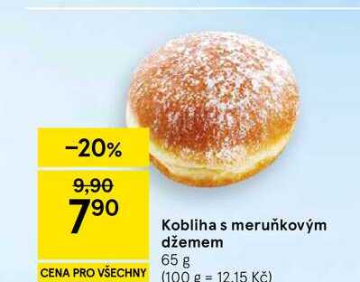 Kobliha s meruňkovým džemem, 65 g