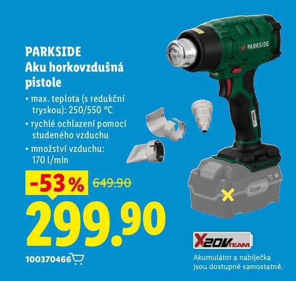 PARKSIDE Aku horkovzdušná pistole