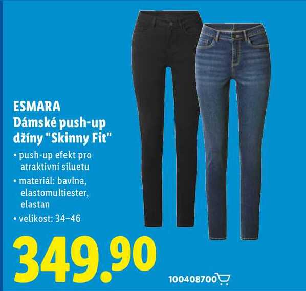ESMARA Dámské push-up džíny "Skinny Fit" 