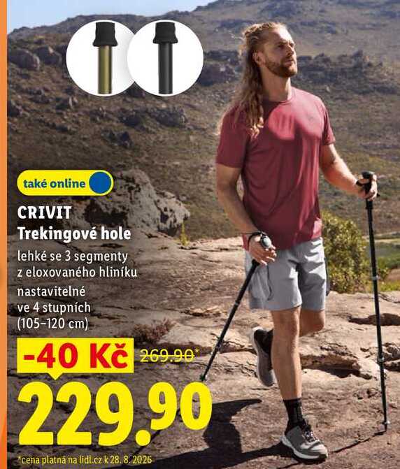 CRIVIT Trekingové hole 