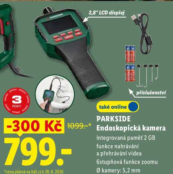 PARKSIDE Endoskopická kamera