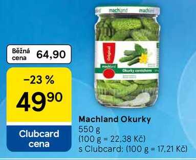 Machland Okurky, 550 g