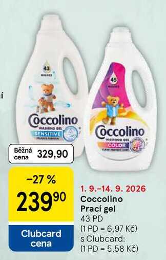 Coccolino Prací gel, 43 PD  