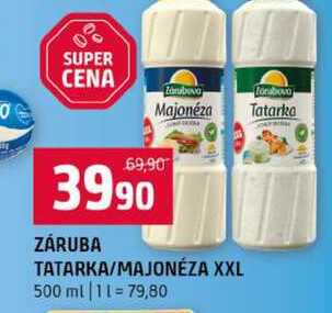 ZÁRUBA TATARKA MAJONÉZA XXL 500 ml