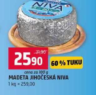 MADETA JIHOČESKÁ NIVA 100g