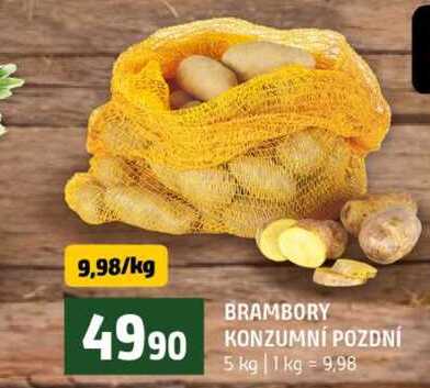 BRAMBORY KONZUMNÍ POZDNÍ 5 kg