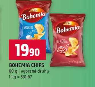 BOHEMIA CHIPS 60 g vybrané druhy 