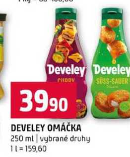 DEVELEY OMÁČKA 250 ml vybrané druhy