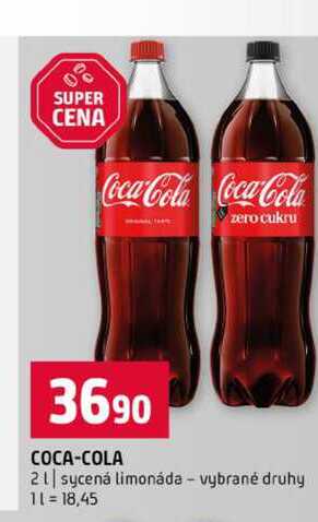 COCA-COLA 2l sycená limonáda vybrané druhy
