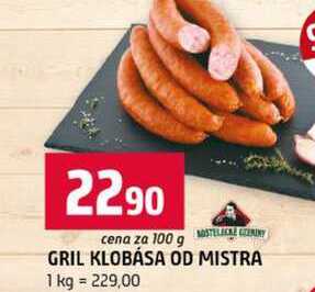 GRIL KLOBÁSA OD MISTRA 100g