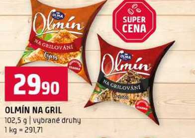 OLMÍN NA GRIL 102,5 g vybrané druhy