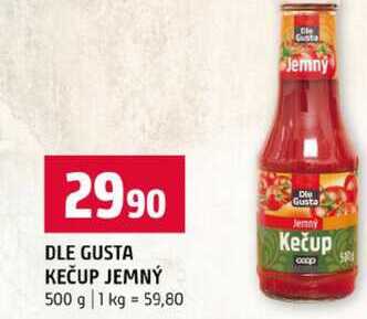 DLE GUSTA KEČUP JEMNÝ 500 g