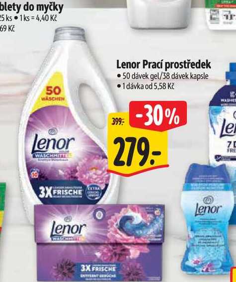  Lenor Prací prostředek 50 dávek gel/38 dávek kapsle  
