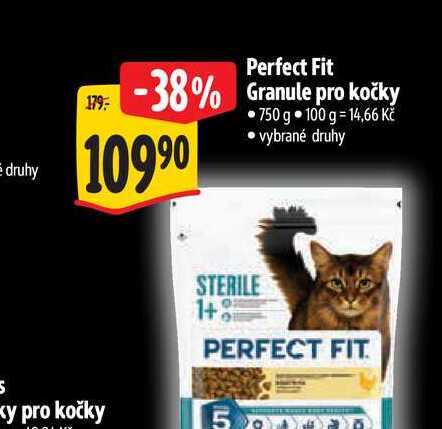 Perfect Fit Granule pro kočky 750 g