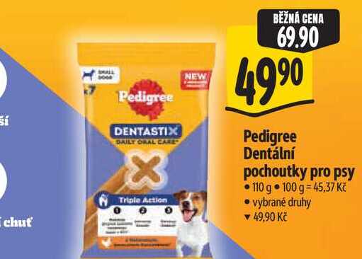 Pedigree Dentální pochoutky pro psy 110 g