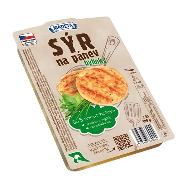 Madeta Sýr na pánev bylinky 2x50g