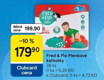 Fred & Flo Plenkové kalhotky, 38 ks