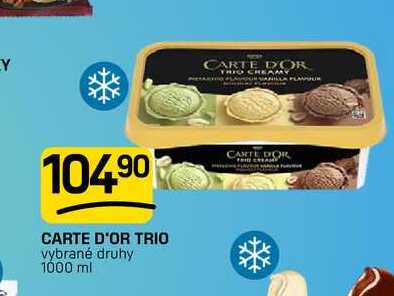 CARTE D'OR TRIO vybrané druhy 1000 ml
