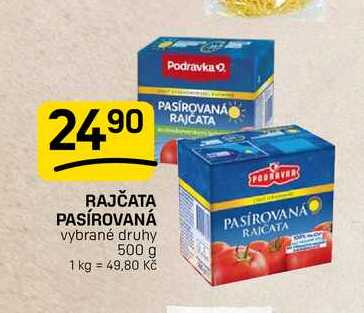 RAJČATA PASÍROVANÁ vybrané druhy 500g