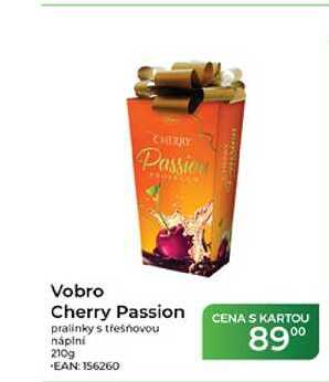 Vobro Cherry Passion pralinky s třešňovou náplní 210g