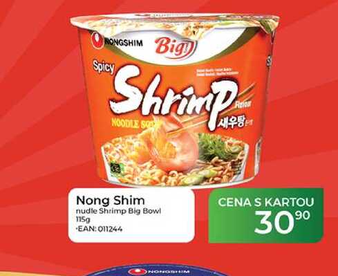 Nong Shim nudle Shrimp Big Bowl 115g