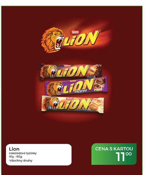 Lion čokoládové tyčinky 41g-60g