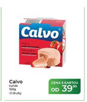 Calvo tuňák 160g +3 druhy CENA S KARTOU OD 39 90