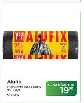 Alufix HDPE pytle na odpadky 35L-120L