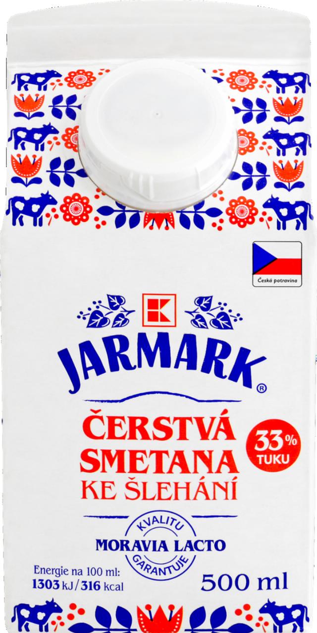 K-Jarmark Smetana ke šlehání tuk 33%