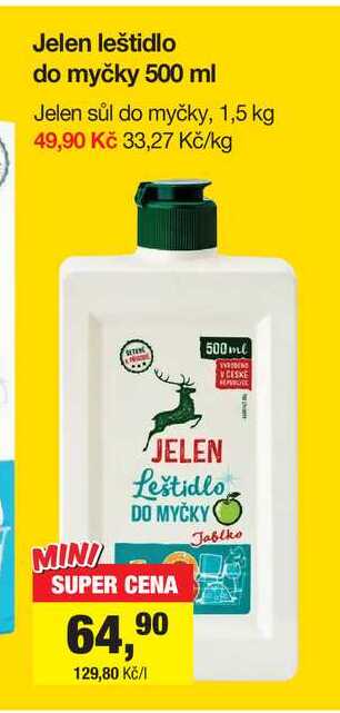 Jelen leštidlo do myčky 500 ml