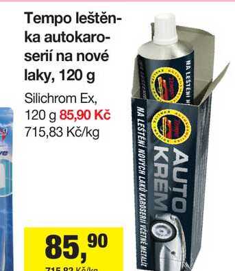 Tempo leštěnka autokaroserií na nové laky, 120 g