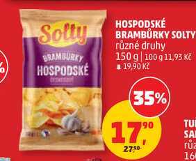 HOSPODSKÉ BRAMBŮRKY SOLTY různé druhy, 150 g