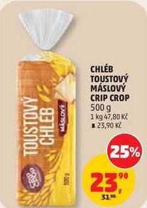 CHLÉB TOUSTOVÝ MÁSLOVÝ CRIP CROP, 500 g 